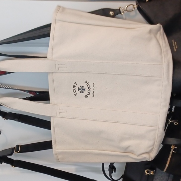 Tory Burch Canvas Tote NEW - Picture 3 of 6